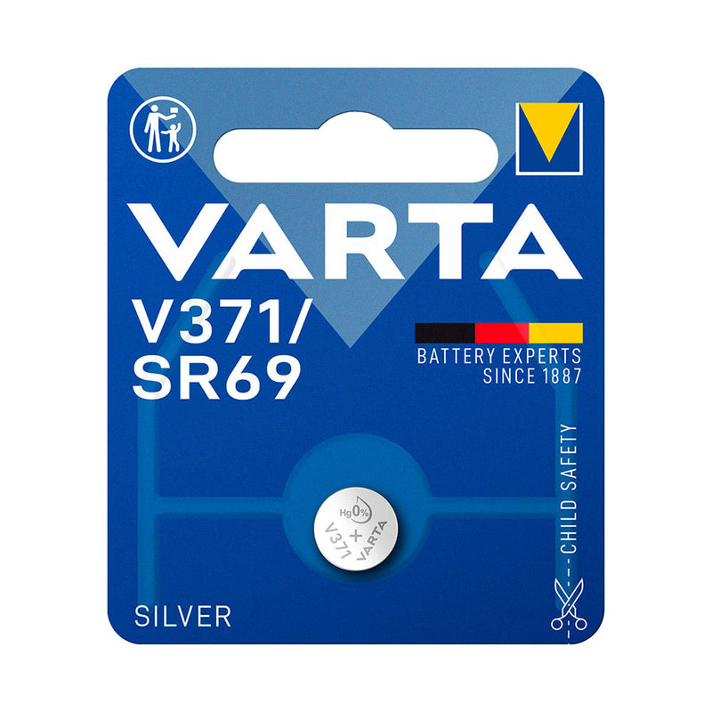 Pila Varta Sr69 - V371 Silver 1,55V (Blister 1 Unid,) Ø9,5X2,05Mm