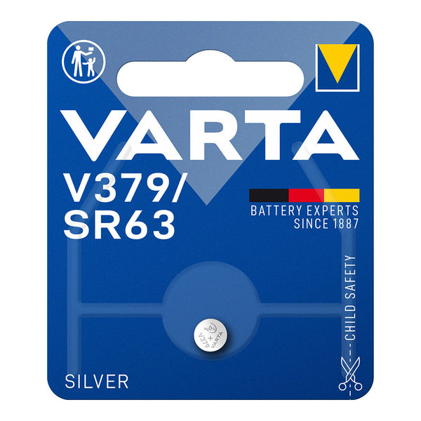 Varta Silver Sr63 Micro Button Battery - V379 1.55V (Blister 1 Unit,) Ø5.8X2.15Mm