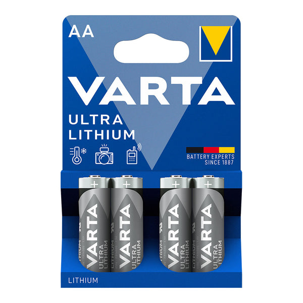 Varta Ultra Lithium Aa Battery - Lr06 (Blister 4 Units,) Ø14.5X50.5Mm