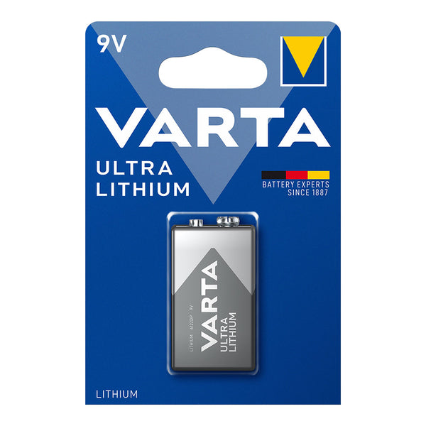 Varta Ultra Lithium 9V Battery - 6Lr61 (Blister 1 Unit,) 26.5X17.5X48.5Mm