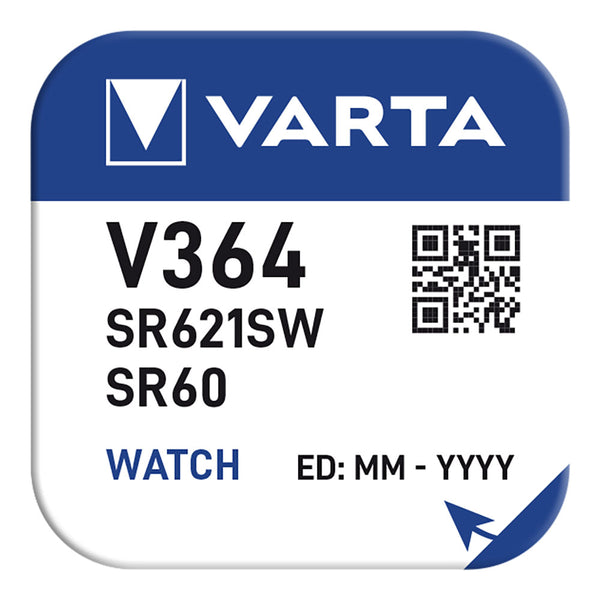 Varta Sr60 Micro Button Battery - V364 1.55V (Blister 1 Unit,) Ø6.8X2.15Mm