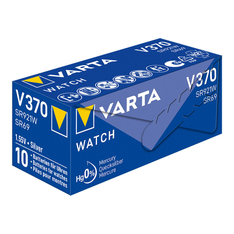 Micro Pila De Boton Varta Silver Sr69 - V370 1,55V (Blister 1 Unid,) Ø9,5X2,15Mm