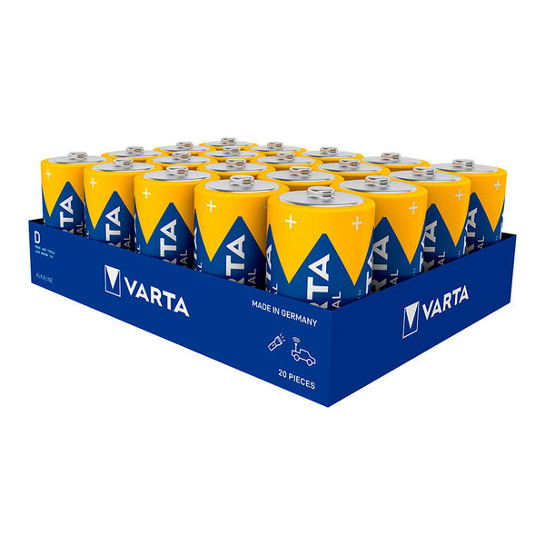 Pack of 20 Varta Industrial Pro D - Lr20 Batteries Ø34.2x61.5mm