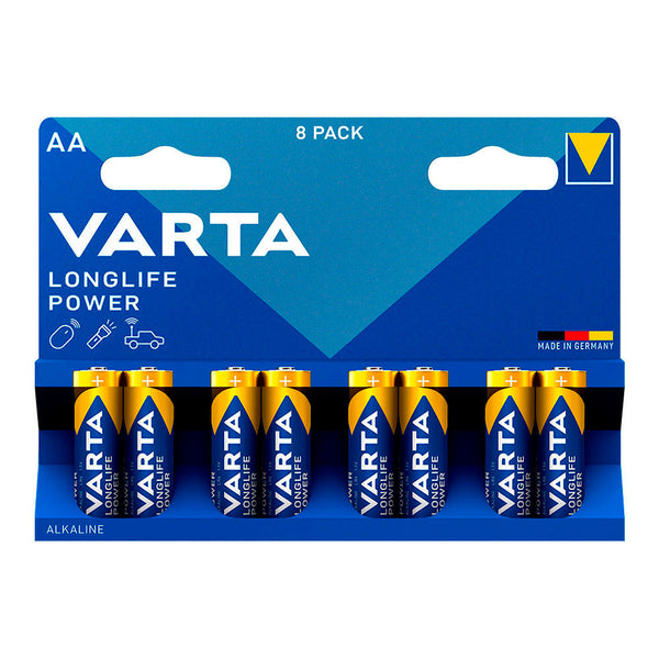 Varta Longlife Power Aa Battery - Lr06 (Blister 8 Units,) Ø14.5X50.5Mm