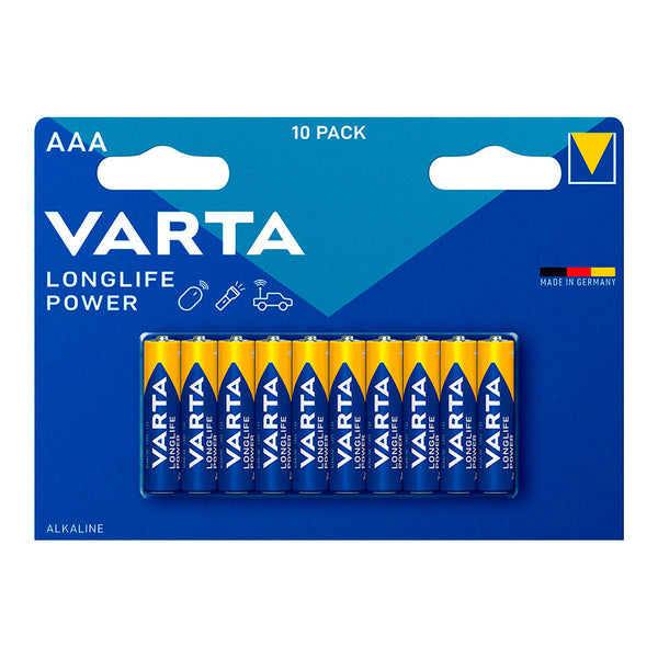 Varta Longlife Power Aaa Battery - Lr03 (Blister 10 Units,) Ø10.5X44.5Mm