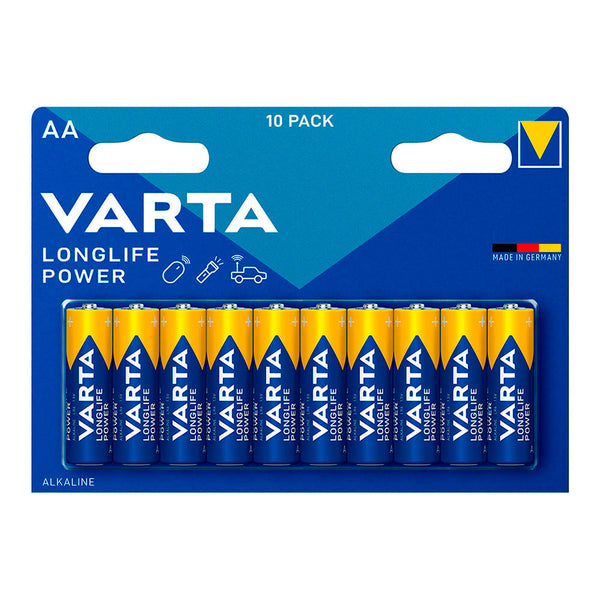 Varta Longlife Power Aa Battery - Lr06 (Blister 10 Units,) Ø14.5X50.5Mm