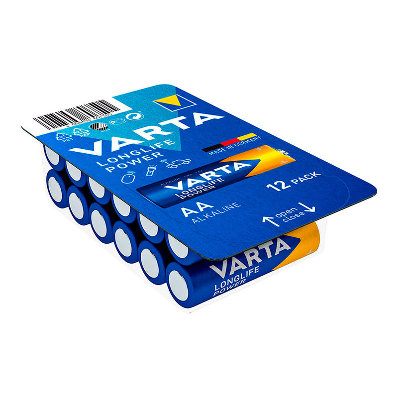 Varta Longlife Power Aa Battery - Lr06 Box 12 Units, Ø14.5X50.5Mm