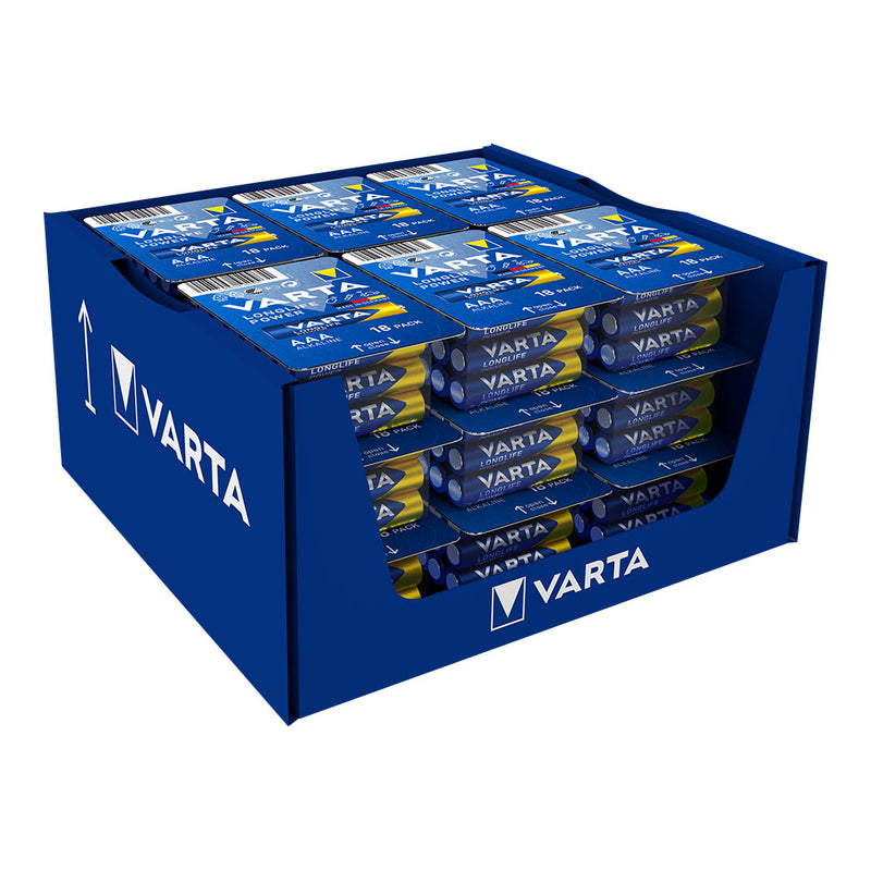 Pila Varta Longlife Power Aaa - Lr03 Caja 18 Unid, Ø10,5X44,5Mm