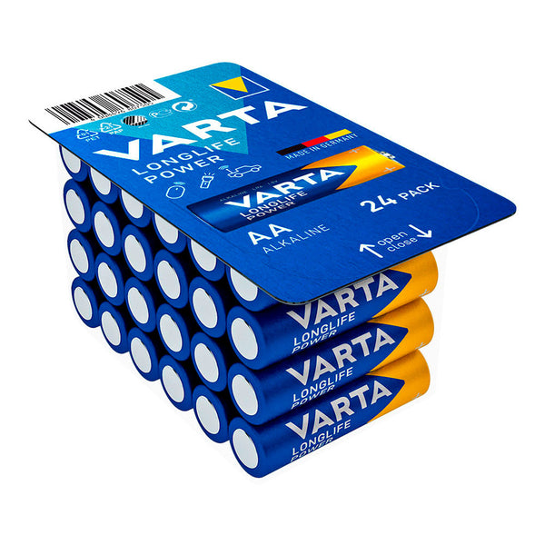 Varta Longlife Power Aa Battery - Lr06 Box 24 Units, Ø14.5X50.5Mm