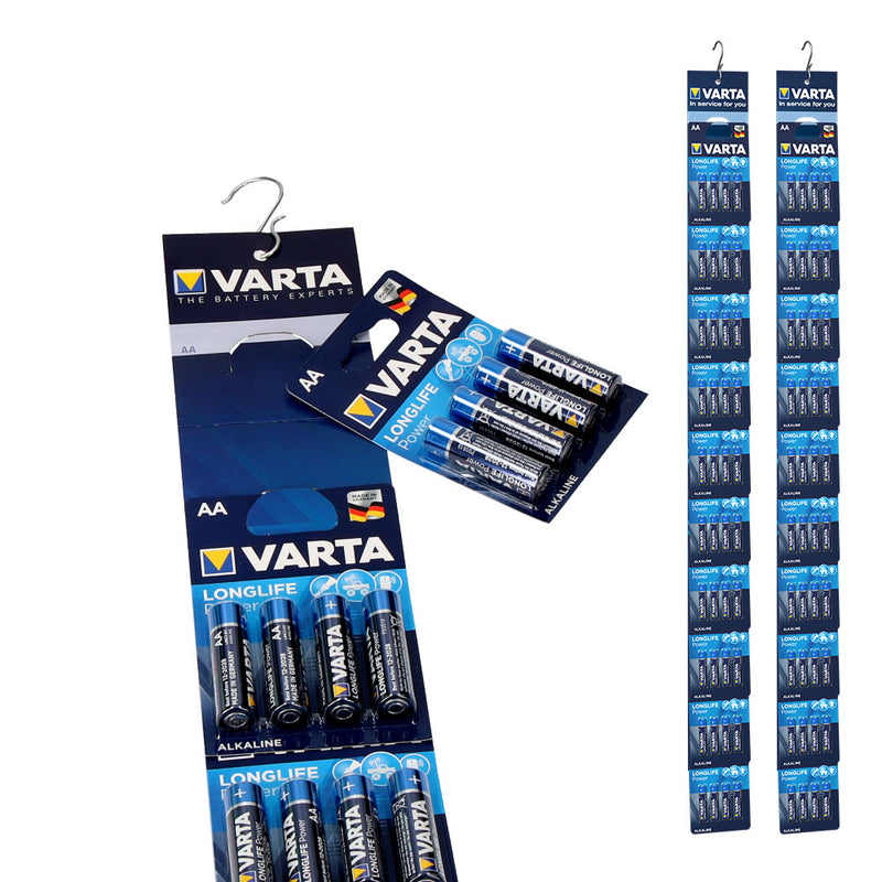 Pila Varta Alkalina Longlife Aa - Lr06 2 Tiras (10 Blisters 4 Unid,) Ø14,5X50,5Mm Precio Por Blister