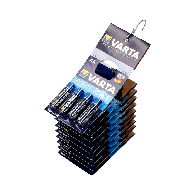 Pila Varta Alkalina Longlife Aa - Lr06 2 Tiras (10 Blisters 4 Unid,) Ø14,5X50,5Mm Precio Por Blister