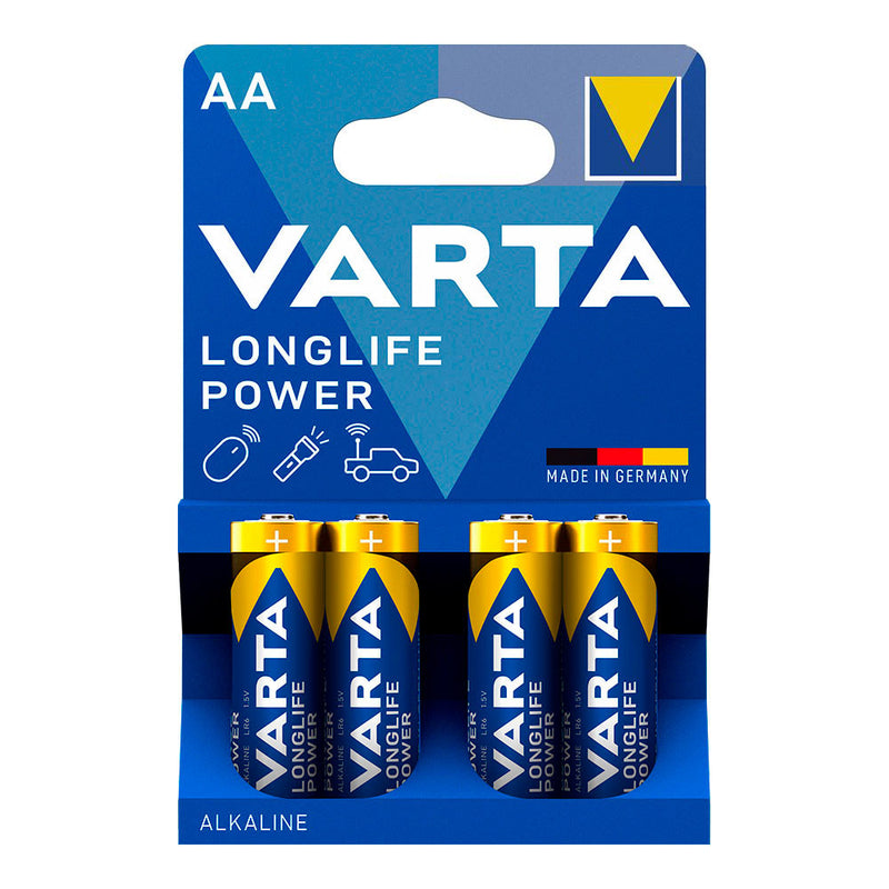 Varta Alkaline Longlife AA Battery - Lr06 2 Strips (10 Blisters, 4 Units,) Ø14.5X50.5Mm Price Per Blister