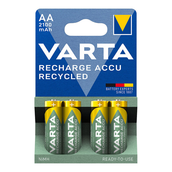 Varta Rechargeable Accu Aa Battery - Lr06 2100Ma (Blister 4 Units,) Ø14.5X50.5Mm