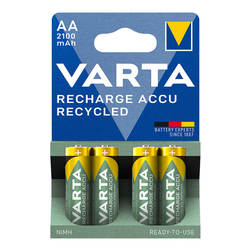 Pila Varta Recargable Accu Aa - Lr06 2100Ma (Blister 4 Unid,) Ø14,5X50,5Mm