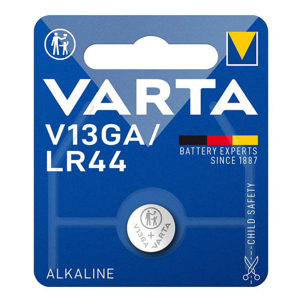 Varta Lr44 Battery - V13Ga 1.5V Alkaline (Blister 1 Unit,) Ø11.6X5.4Mm