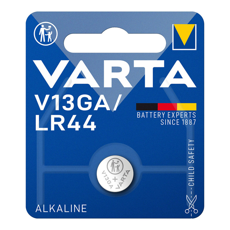 Pila Varta Lr44 - V13Ga 1,5V Alkalina (Blister 1 Unid,) Ø11,6X5,4Mm