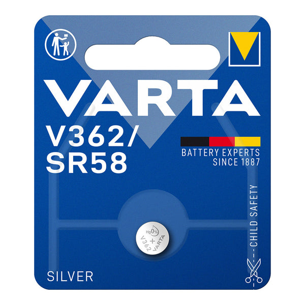 Varta Silver Micro Button Battery Sr58 -V362 1.55V (Blister 1 Unit,) Ø7.9X2.1Mm