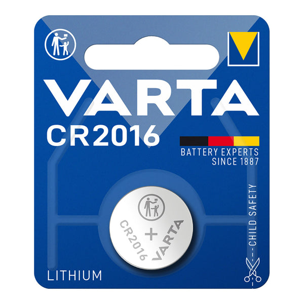 Varta Cr2016 3V Lithium Micro Battery (Blister 1 Unit,) Ø20.0X1.6Mm