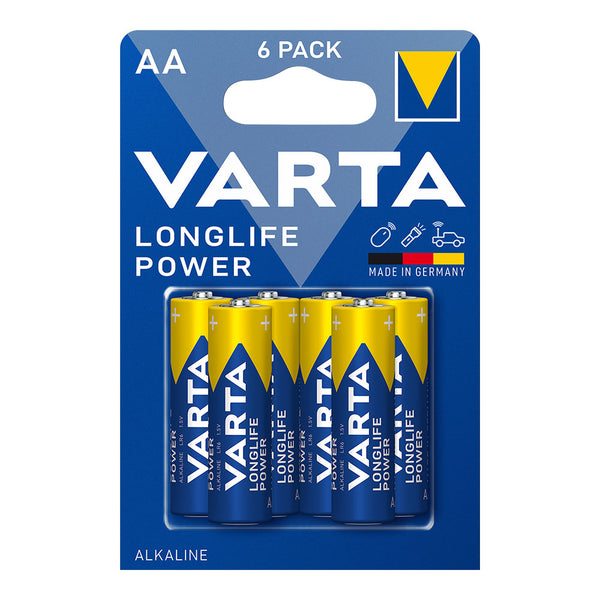 Longlife Power Aa Alkaline Battery - Lr06 Varta (Blister 6 Units,) Ø14.5X50.5Mm