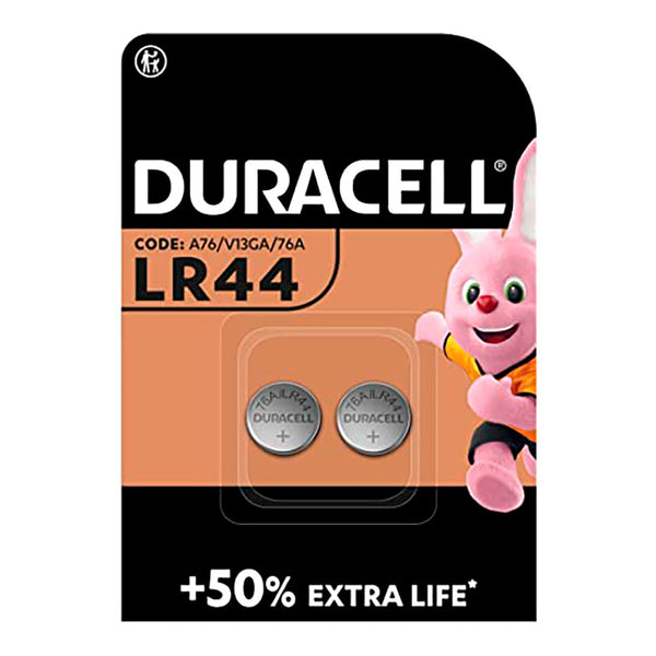 Micro Alkaline Button Battery Duracell Lr44 1.5V (Blister 2 Units,) Ø11.6X5.4Mm