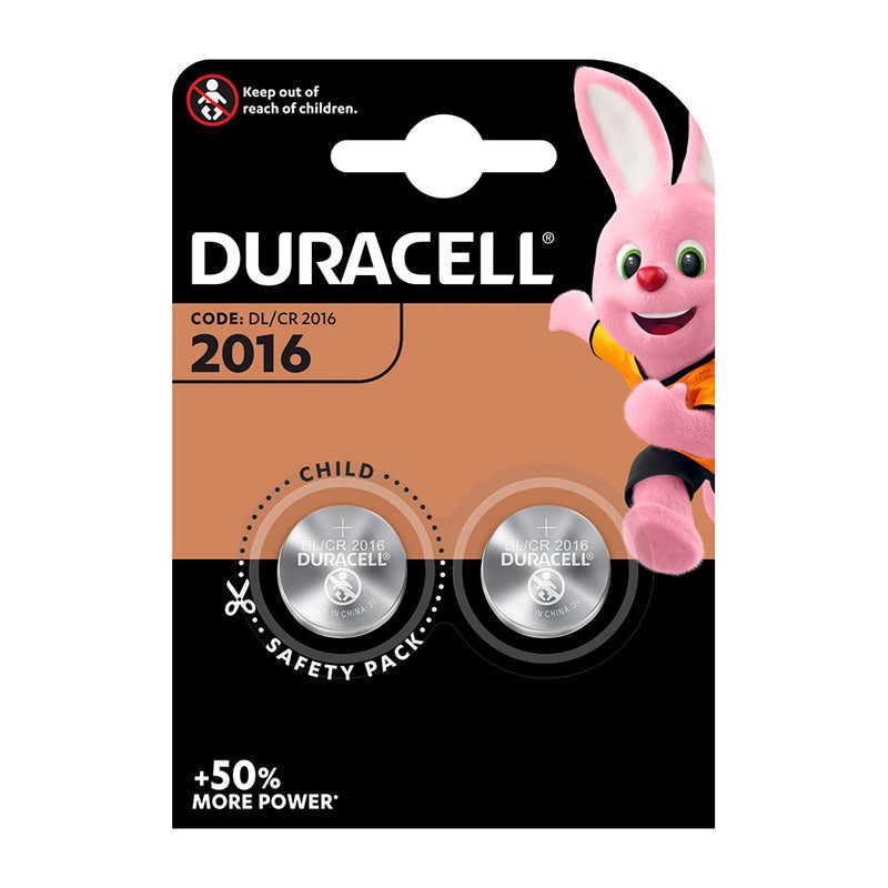 Duracell Cr2016 Micro Lithium Button Battery (Blister 2 Units,) Ø20X1.6Mm