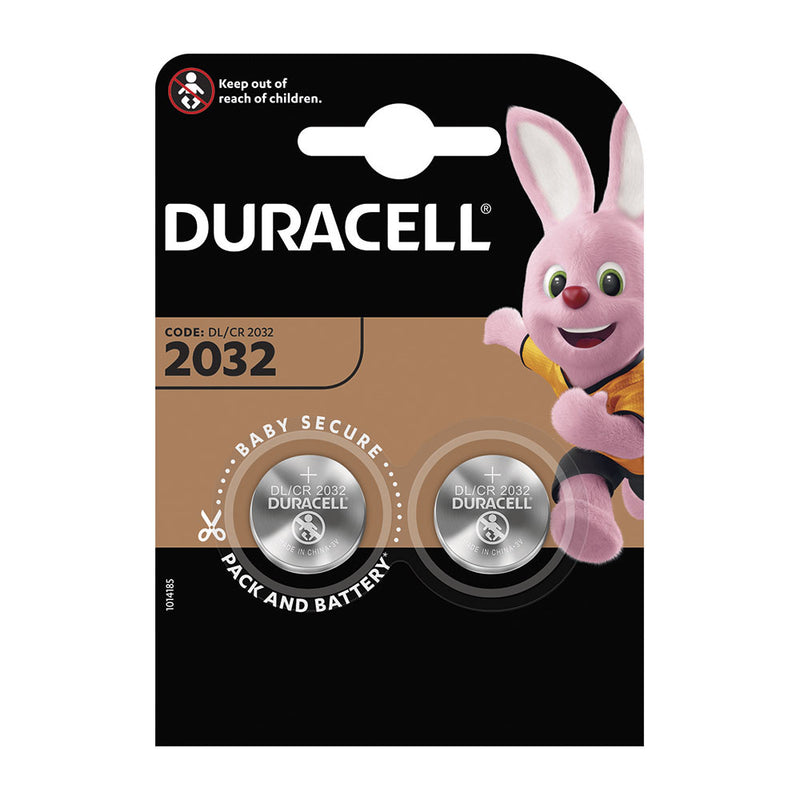 Micro Pila Litio Boton Duracell Cr2032 (Blister 2 Unid,) Ø20X3,2Mm