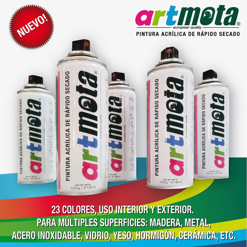 Glossy Black Spray Ral9005 216Ml La01 Mota