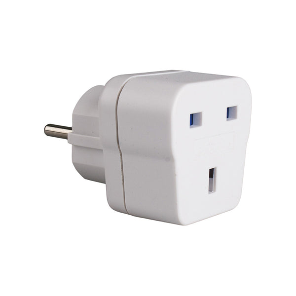 Adaptador Ingles Con T/Tl (Para Viajar A España) 13A 4,8Mm Blanco Av1 Solera