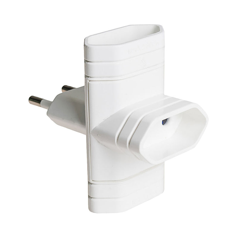 Triple Plug 10A 250V 4Mm 2300W White Solera 6009,