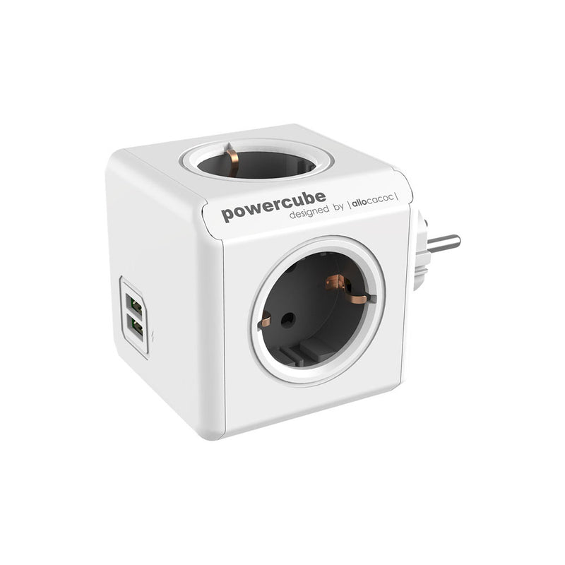 Powercube Original+Usb  4 Tomas De Corriente + 2 Usb 1202 Powercube