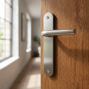 Manilla modelo '403' con placa oval de acero inoxidable para puertas