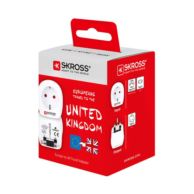 Adaptador Europeo A Reino Unido Skross 1500230-E