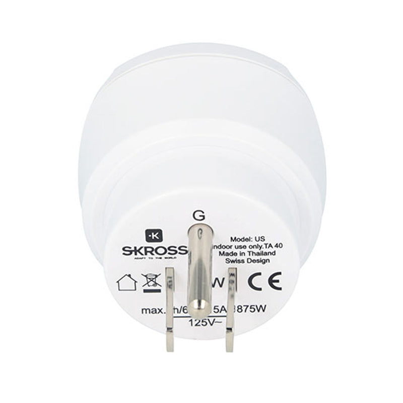 Skross 1500203-E European to US Adapter