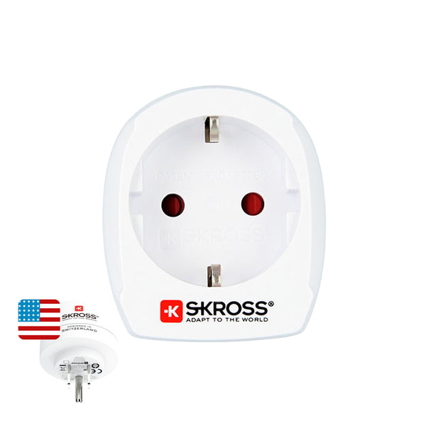 Skross 1500203-E European to US Adapter