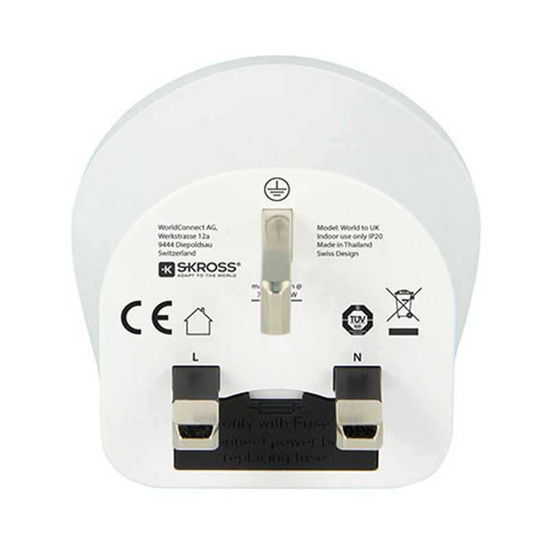 Adaptador Mundial A Reino Unido Skross 1500225-E