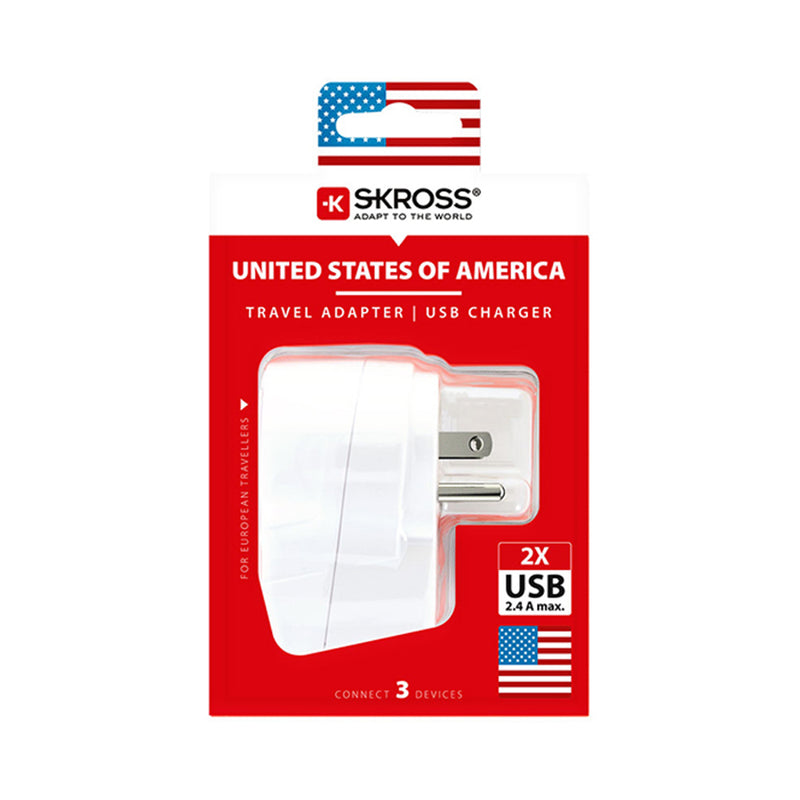 European To United States Usb Adapter Skross 1500281