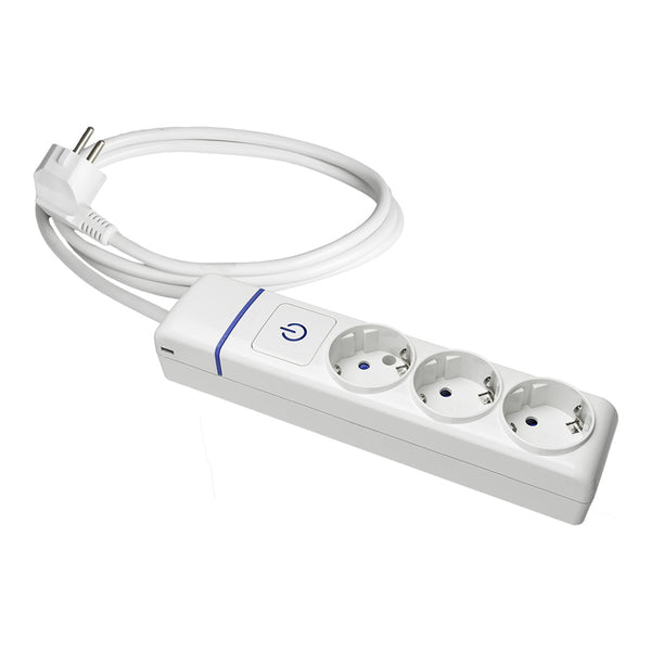 Base Múltiple 3 Tomas T/Tl + Interruptor Luminoso, 1,5M De Cable 8013Pil Solera