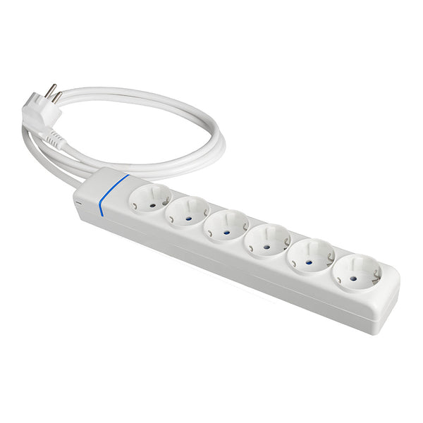 Extension Cord With 6 Sockets 2P+T, 16A 250V 1.5 M Cable H05Vv-F 3G1.5Mm², 8016P Solera