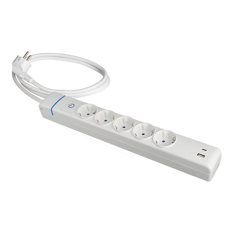 Extension Cord With 5 Sockets 2P+T, 16A 250V, Max,3680W 850°C Gwt 51Ilac Solera