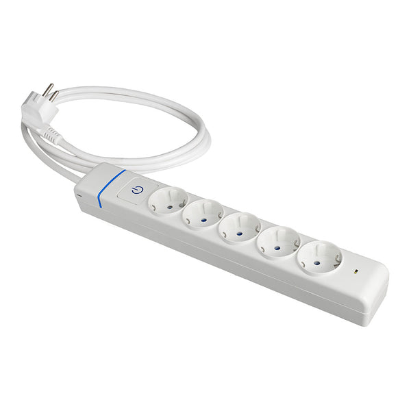 Extension Cord With 5 Sockets 2P+T, 16A 250V, Max,3680W 850°C Gwt, 51Ils Solera