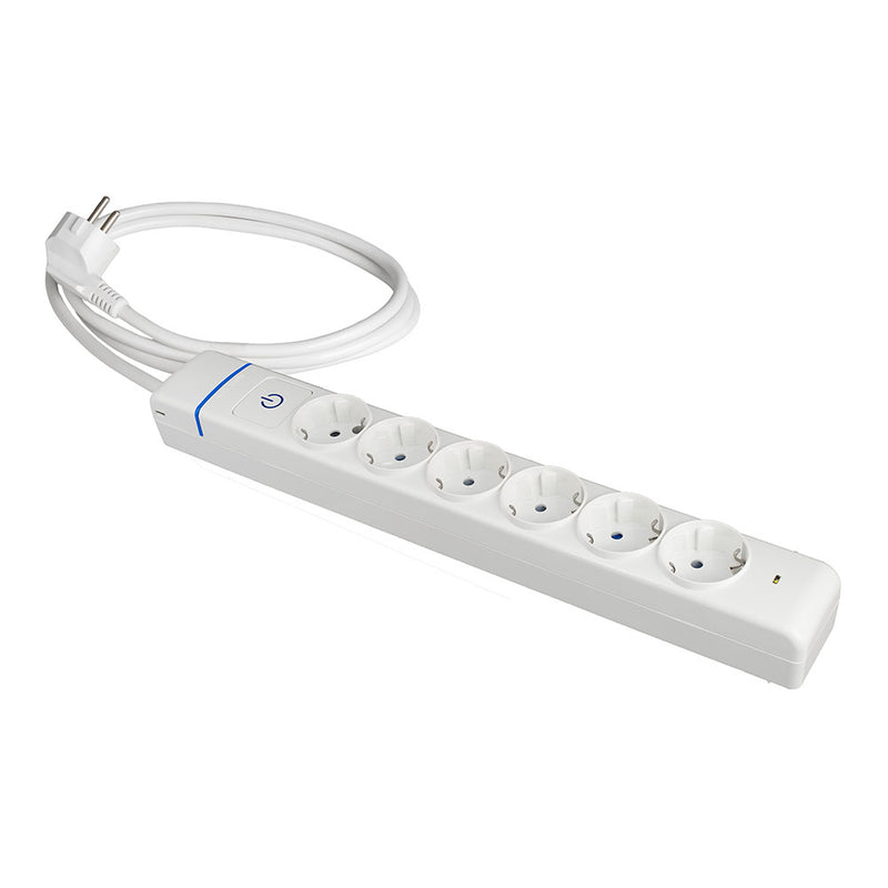 Extension Cord With 6 Sockets 2P+T, 16A 250V, Max,3680W 850°C Gwt, 61Ils Solera