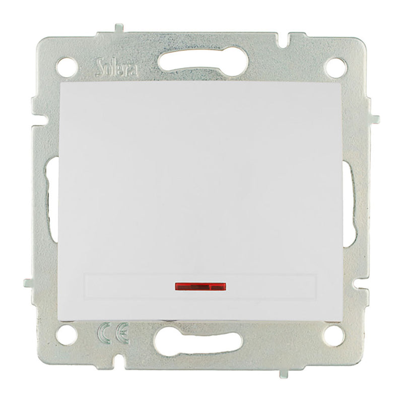 Illuminated Switch 10Ax 250V Europa Solera Series Erp02Ilqc