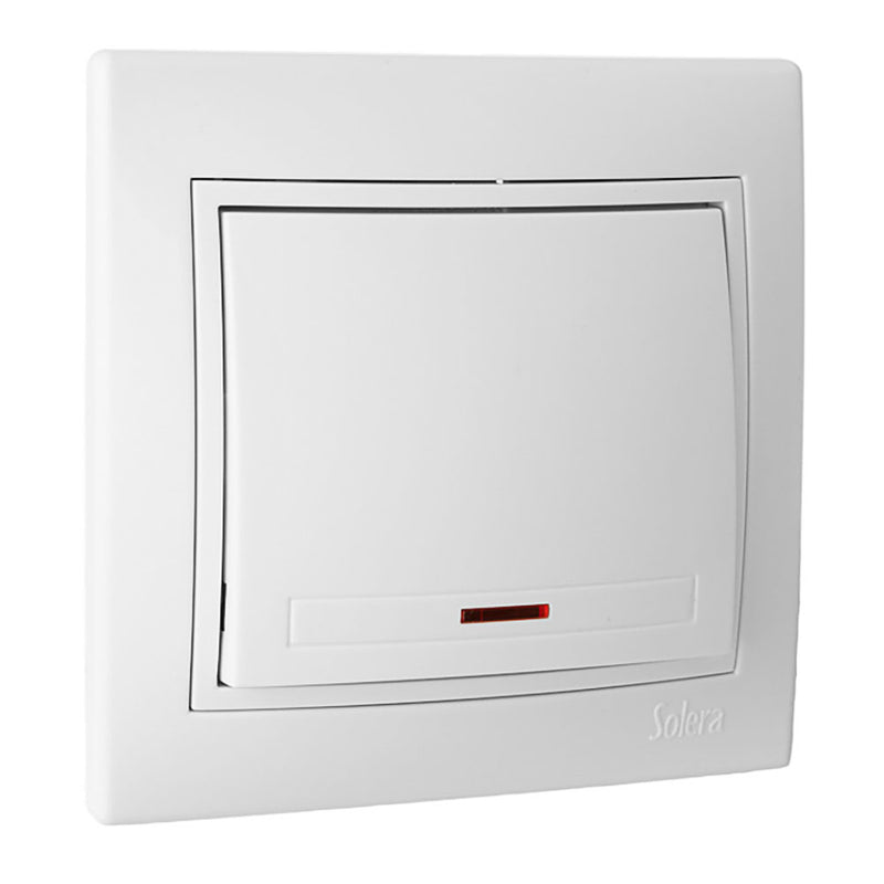 Illuminated Switch 10Ax 250V Europa Solera Series Erp02Ilu