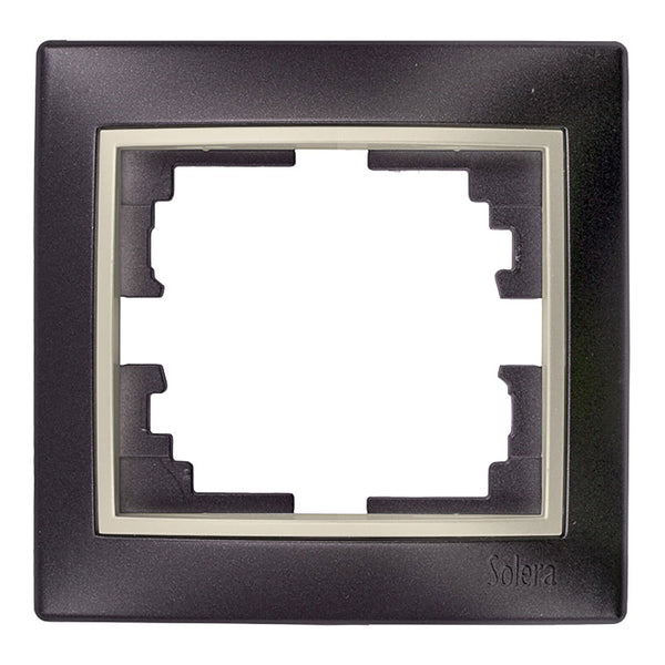 Frame For 1 Element Black Frame And Pearl Ring 83X81X10Mm, Europa Solera Series Erp71Nu