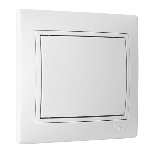 White Recessed Blind Cover Europa Series Solera Erp75U