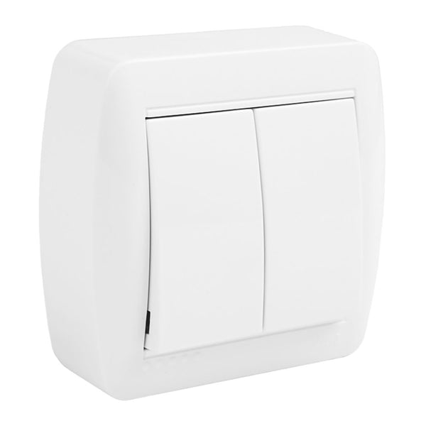 Double Switch 74X72X28Mm Surface Wall Solera Mur12U