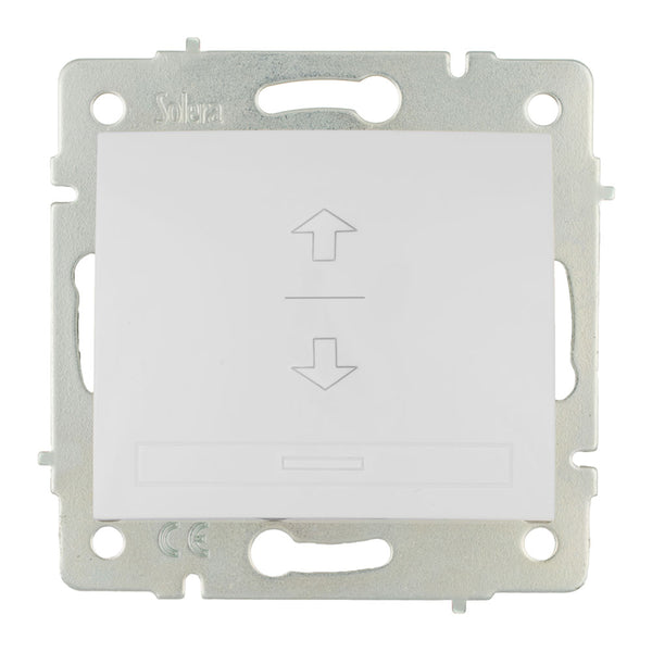 Roller Shutter Switch 10A 250V White Europa Series Solera Erp21