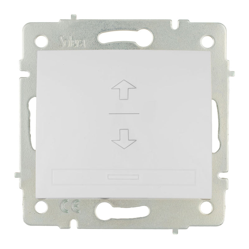 Roller Shutter Switch 10A 250V White Europa Series Solera Erp21