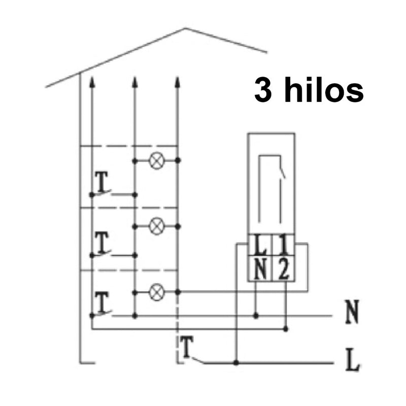 Minutero Escalera Automatico - 1 Modulo Din (Retractilado) Solera Ae16/230