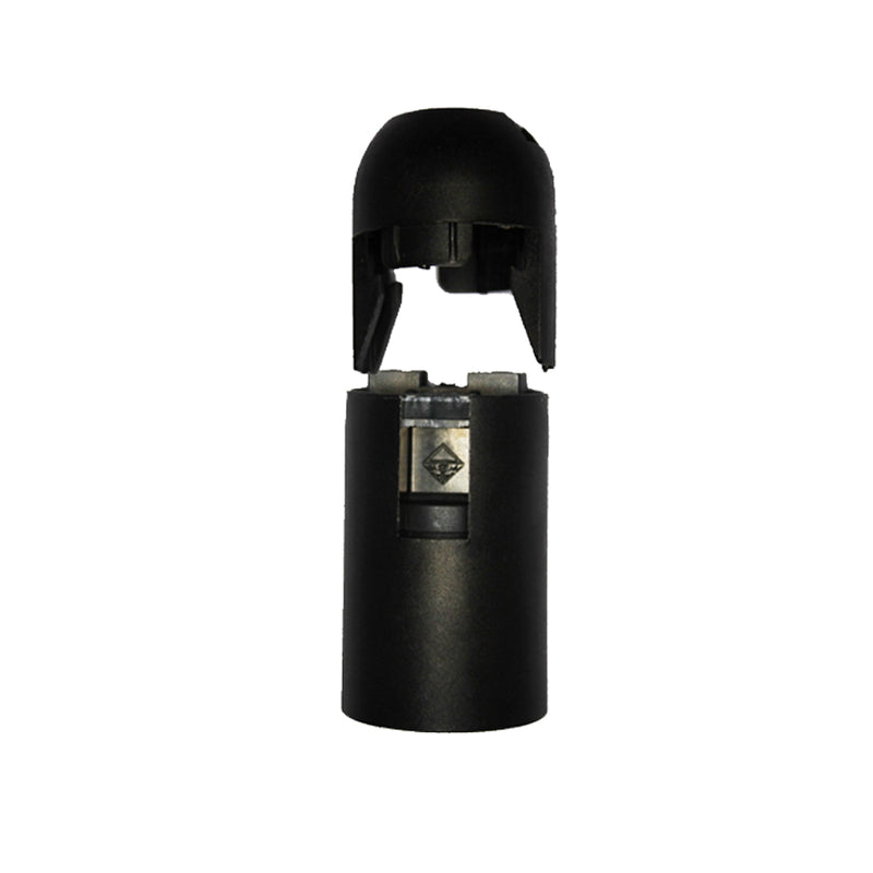 E14 Lamp Holder Clip Black